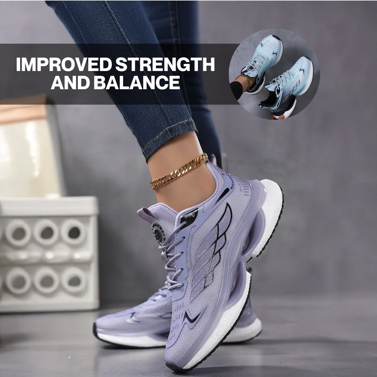 Aerion - Chaussures de marche mains libres et offrant un bon maintien