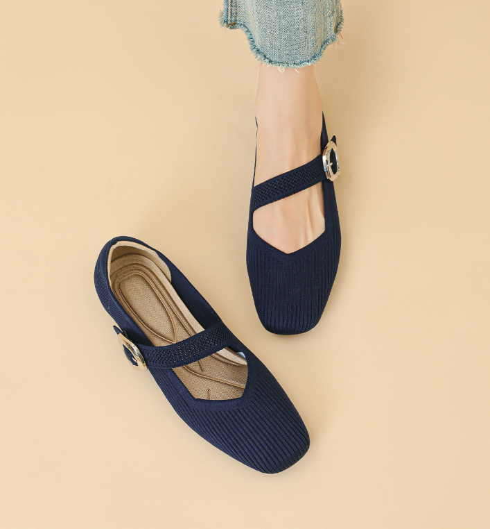 Yumiko - Chaussures plates confortables WideStep