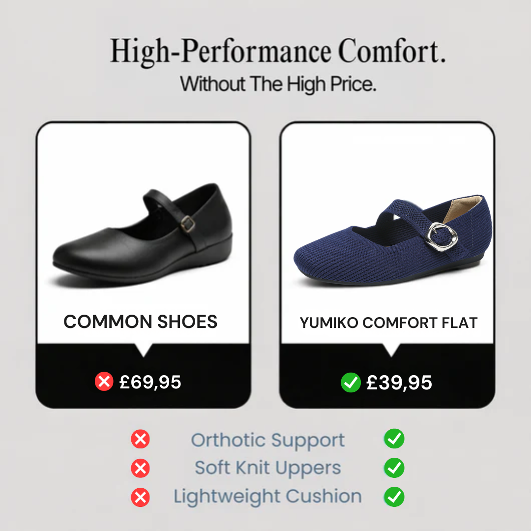 Yumiko - Chaussures plates confortables WideStep